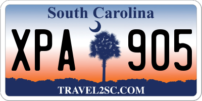 SC license plate XPA905