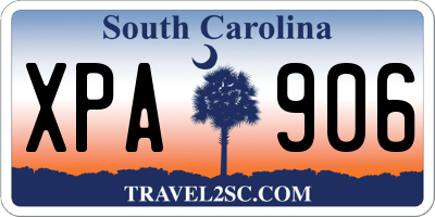 SC license plate XPA906