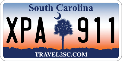 SC license plate XPA911