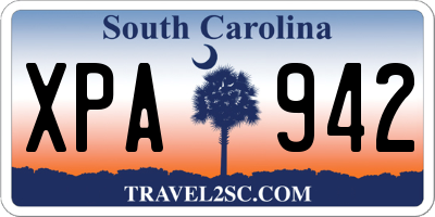 SC license plate XPA942