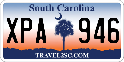 SC license plate XPA946