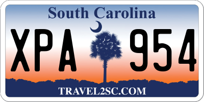 SC license plate XPA954