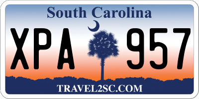 SC license plate XPA957