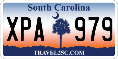 SC license plate XPA979