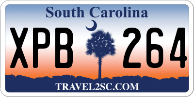 SC license plate XPB264