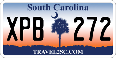SC license plate XPB272