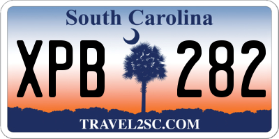 SC license plate XPB282