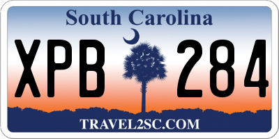 SC license plate XPB284