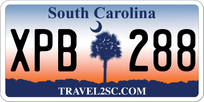 SC license plate XPB288