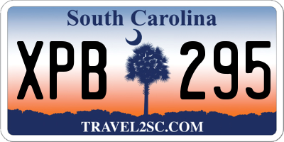 SC license plate XPB295