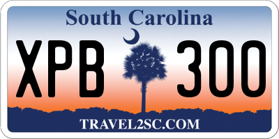 SC license plate XPB300