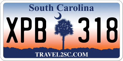 SC license plate XPB318