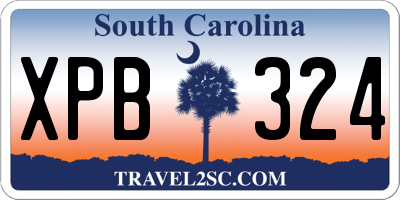 SC license plate XPB324