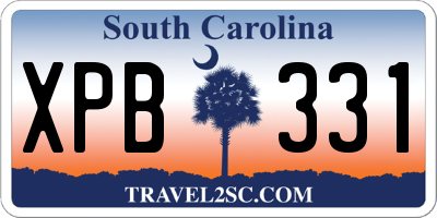 SC license plate XPB331
