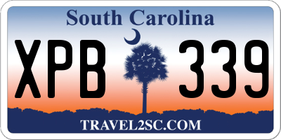 SC license plate XPB339