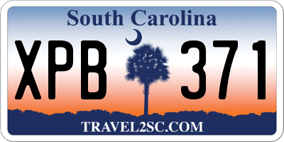 SC license plate XPB371