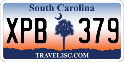 SC license plate XPB379