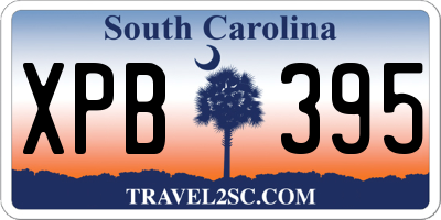 SC license plate XPB395