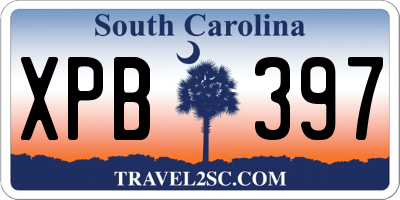 SC license plate XPB397