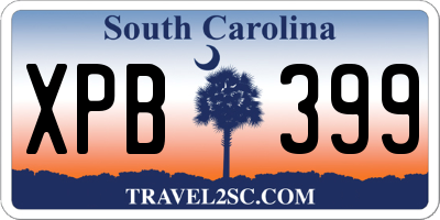 SC license plate XPB399