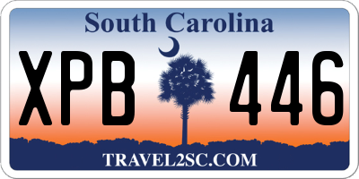 SC license plate XPB446