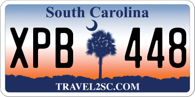 SC license plate XPB448