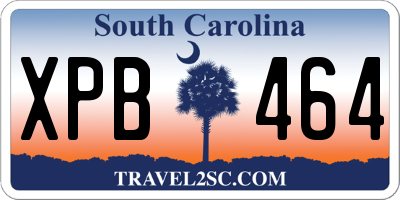 SC license plate XPB464