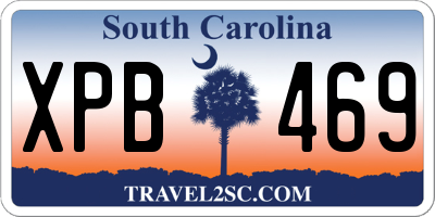 SC license plate XPB469