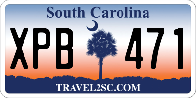 SC license plate XPB471