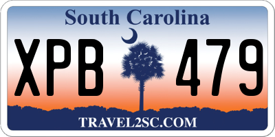 SC license plate XPB479