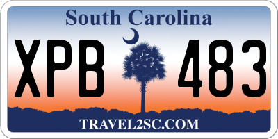 SC license plate XPB483