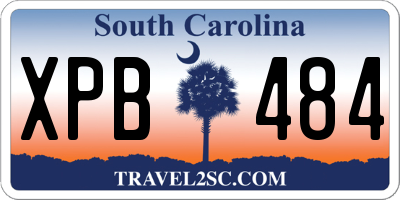 SC license plate XPB484