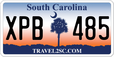 SC license plate XPB485
