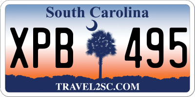 SC license plate XPB495