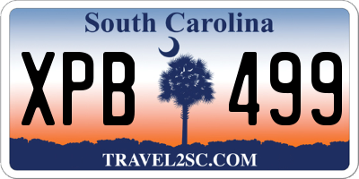 SC license plate XPB499