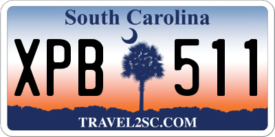 SC license plate XPB511