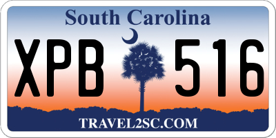 SC license plate XPB516