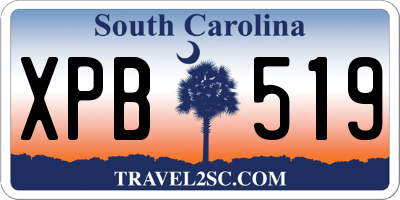 SC license plate XPB519