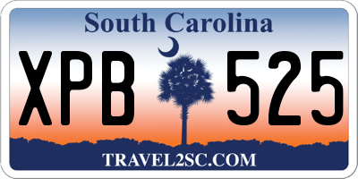 SC license plate XPB525