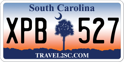 SC license plate XPB527