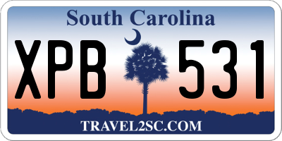 SC license plate XPB531