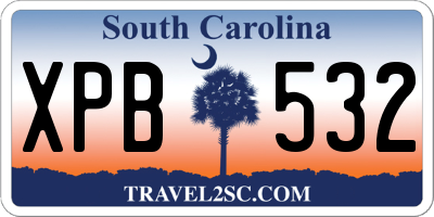 SC license plate XPB532