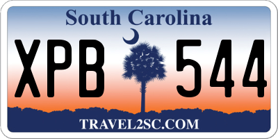 SC license plate XPB544