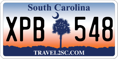 SC license plate XPB548