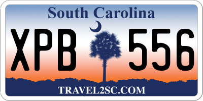 SC license plate XPB556