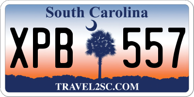 SC license plate XPB557