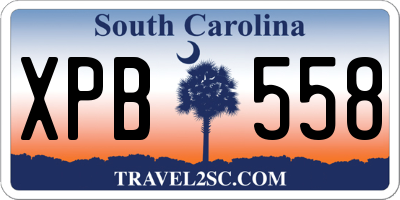 SC license plate XPB558