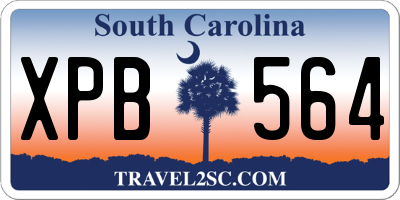 SC license plate XPB564