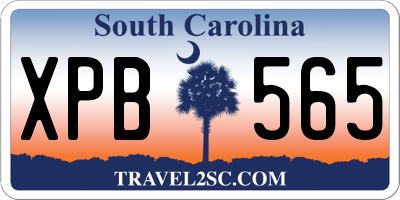 SC license plate XPB565