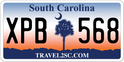 SC license plate XPB568